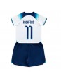 Billige England Marcus Rashford #11 Hjemmedraktsett Barn VM 2022 Kortermet (+ Korte bukser)